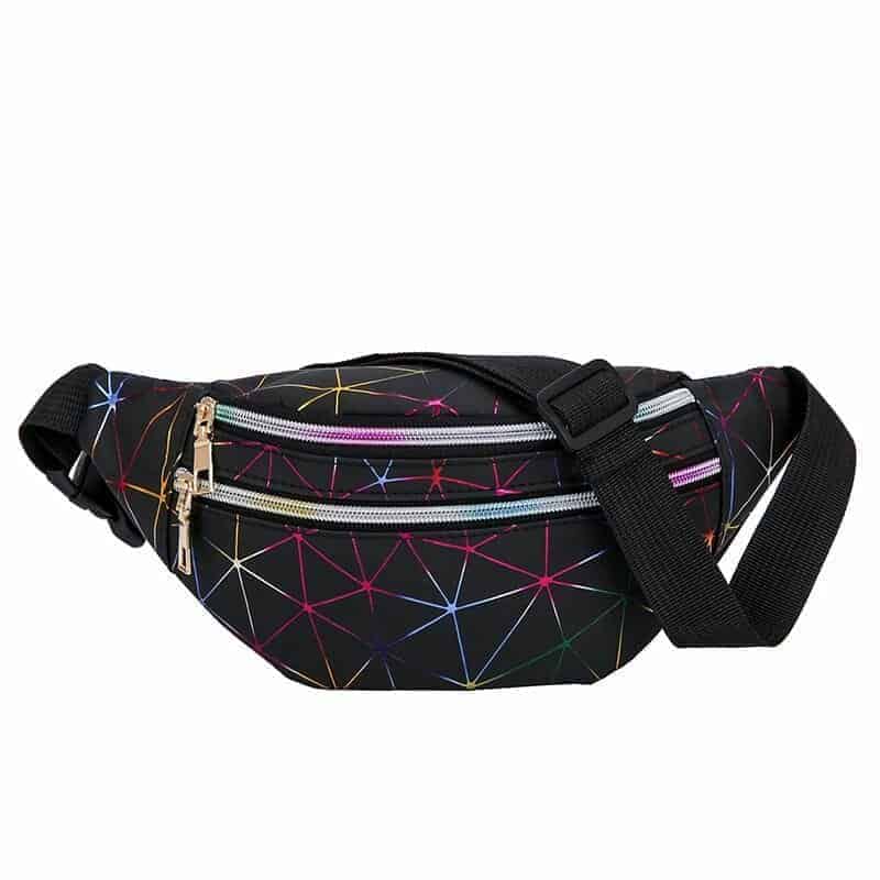 Solid Double Zip Fanny Pack