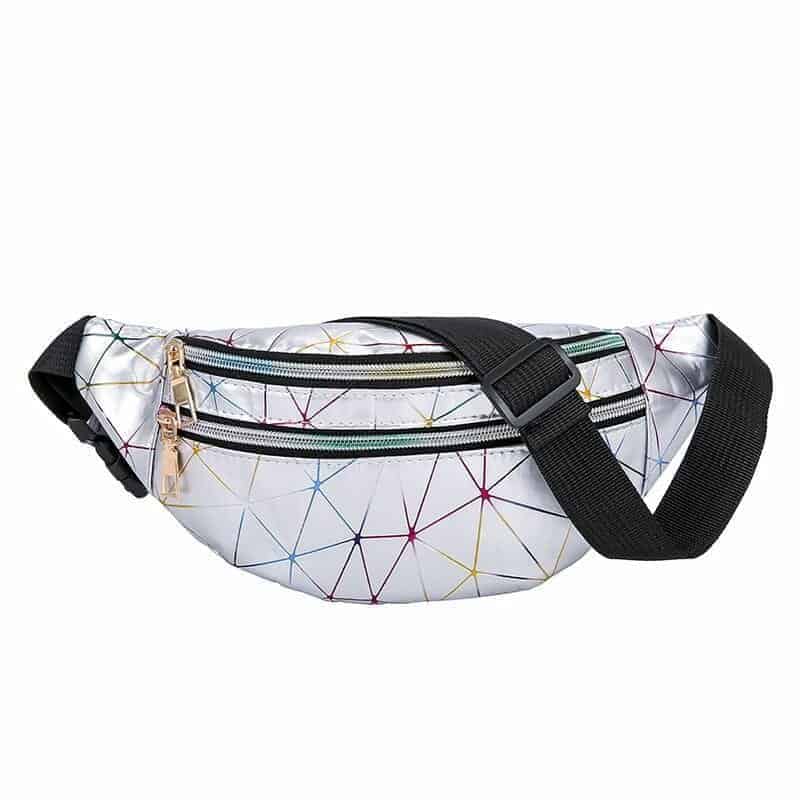 Solid Double Zip Fanny Pack