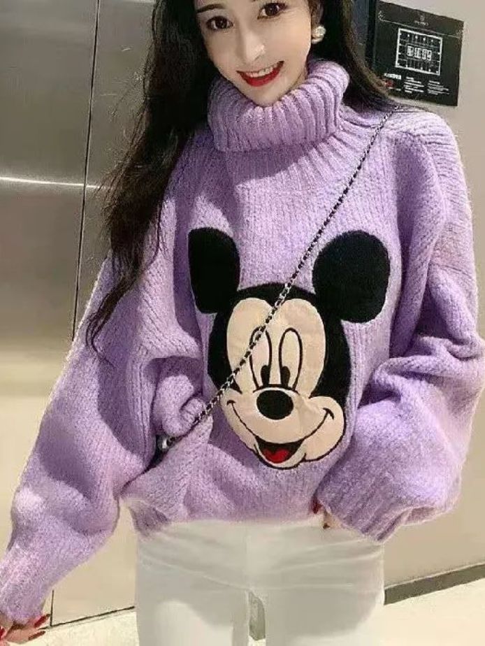 Turtleneck Mickey Sweater