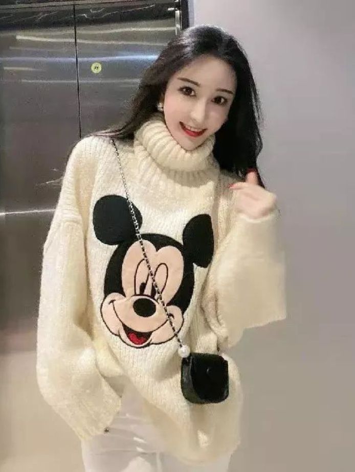 Turtleneck Mickey Sweater