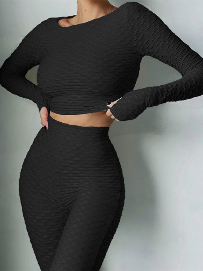 Long Sleeve Yoga 2 Two Pieces Set