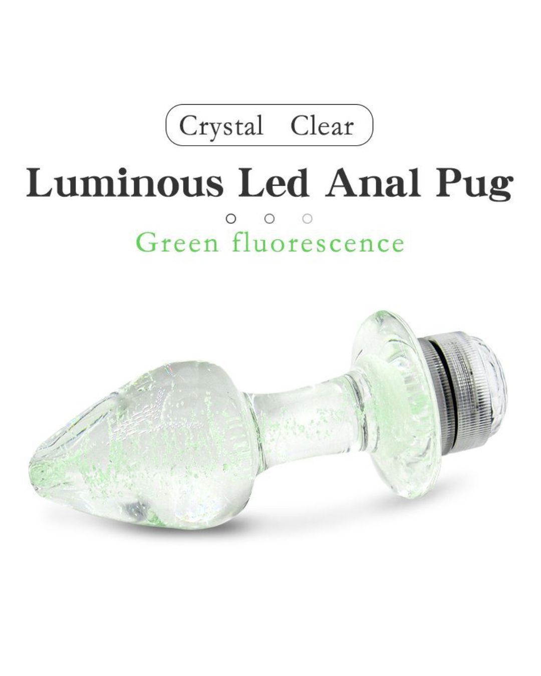 Glass Buttplug with Led