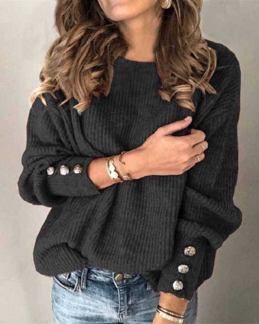 Solid Sweaters Pullovers Knitwea