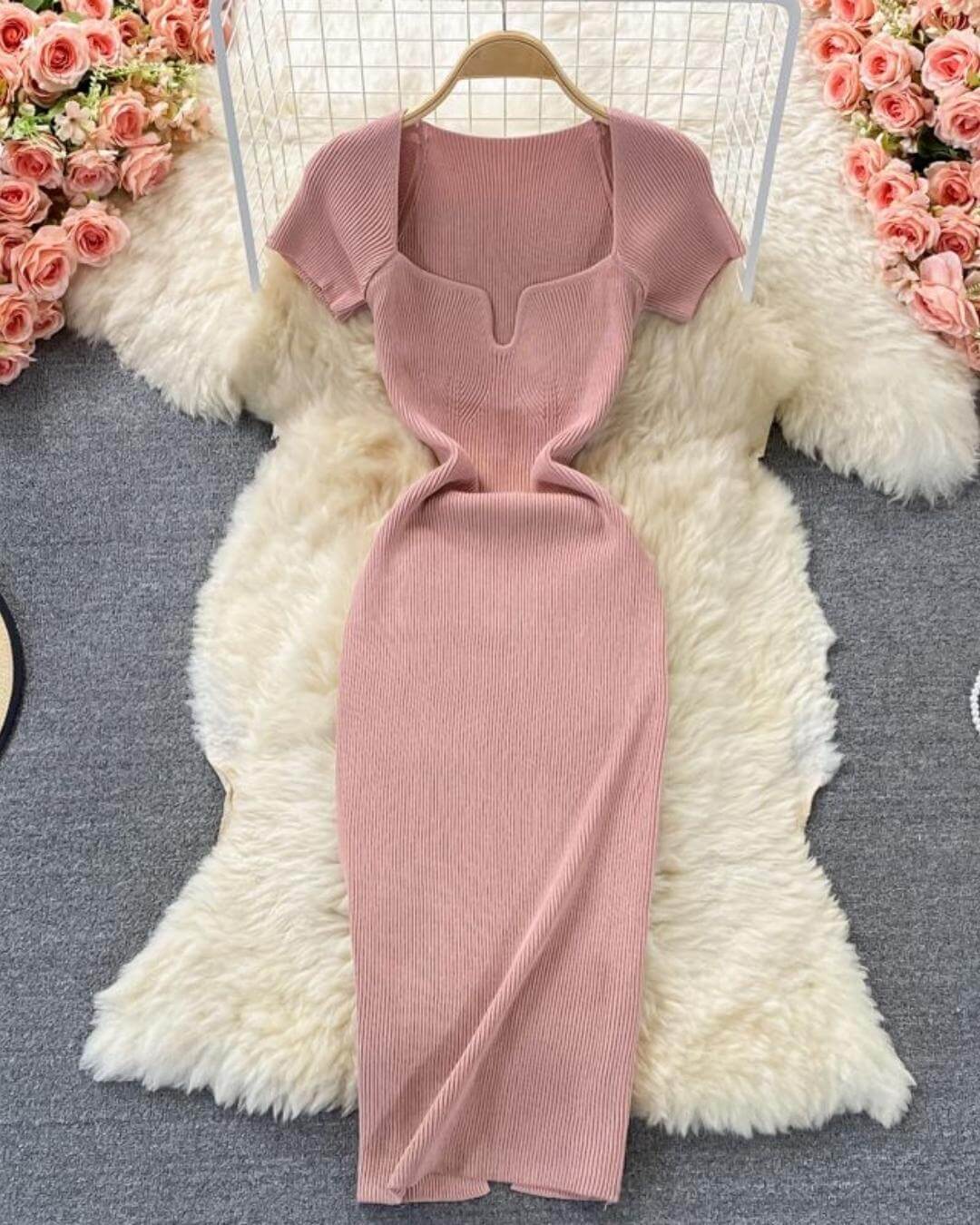 Knitted Sexy Bodycon Dress