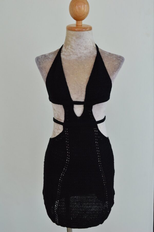 Beach Crochet Short Dress - Image 2