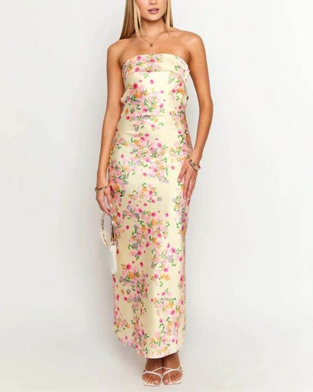 Blossom Silk Gown