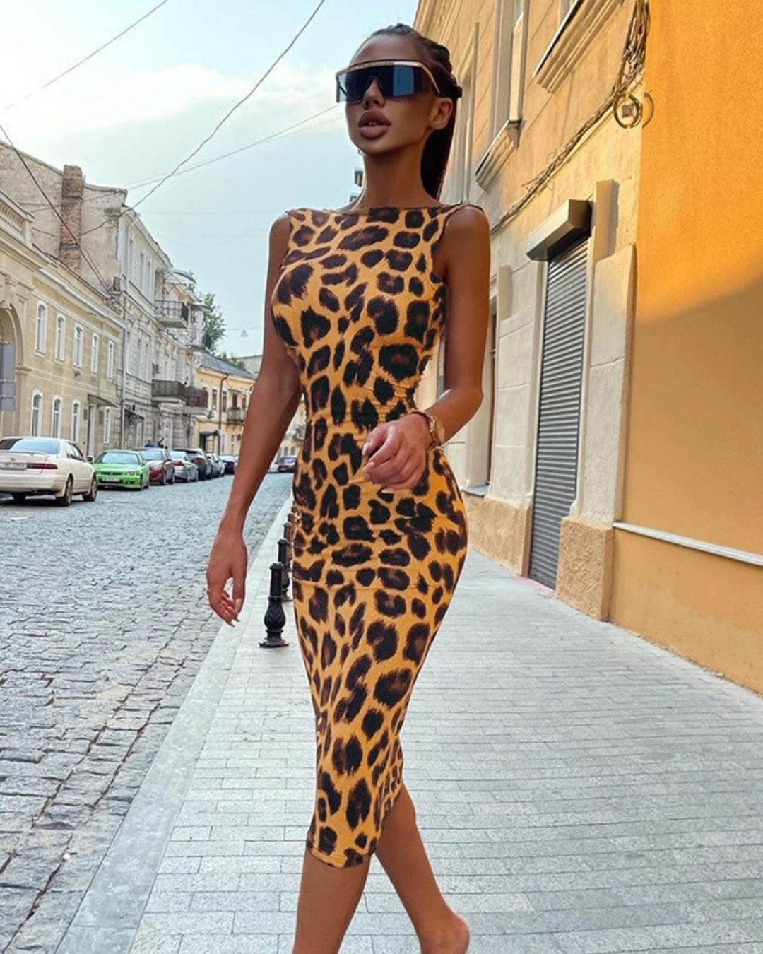Leopard Print Bodycon Dress