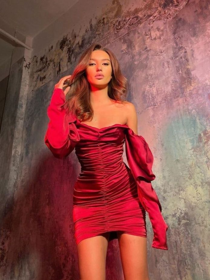 Silk Mini Dress