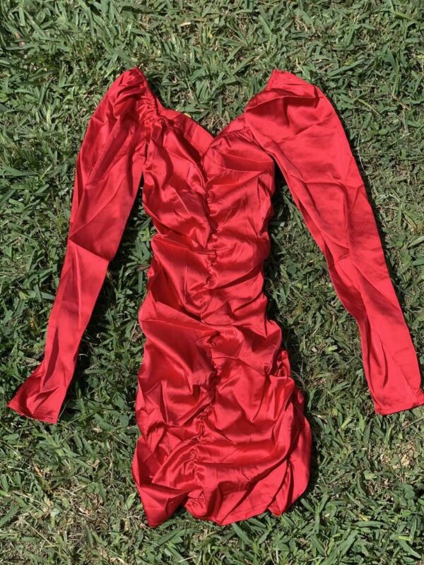Silk Mini Dress - Image 2