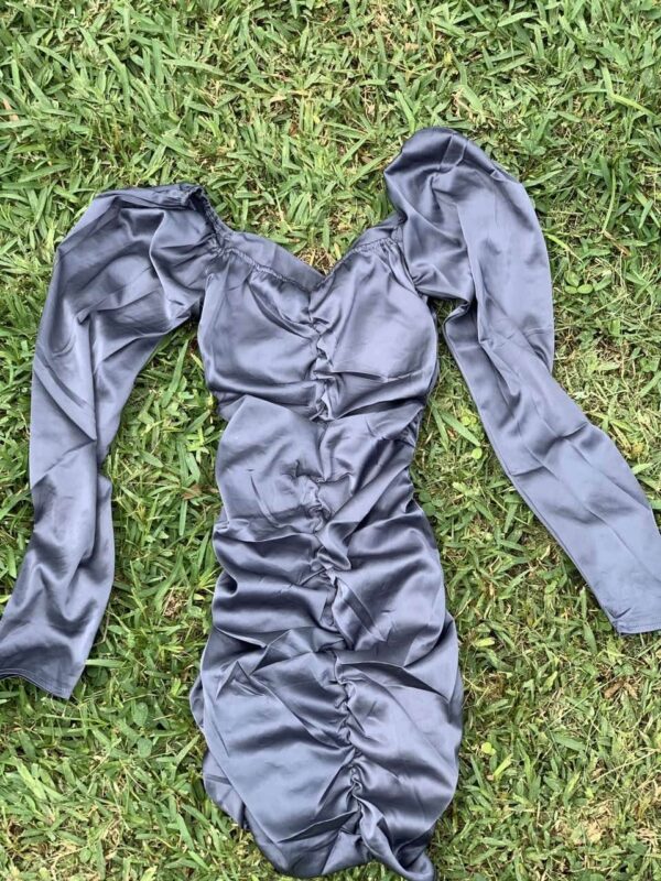 Silk Mini Dress - Image 4