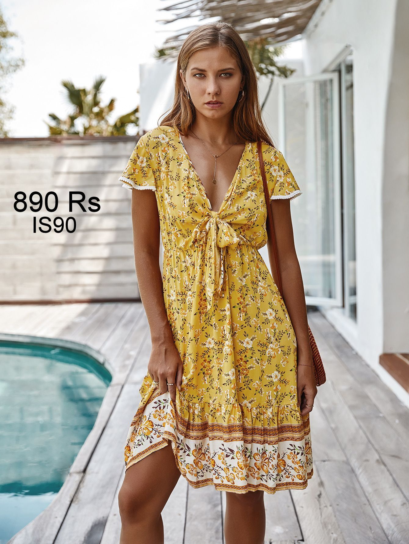 Oversized Floral Boho Dress