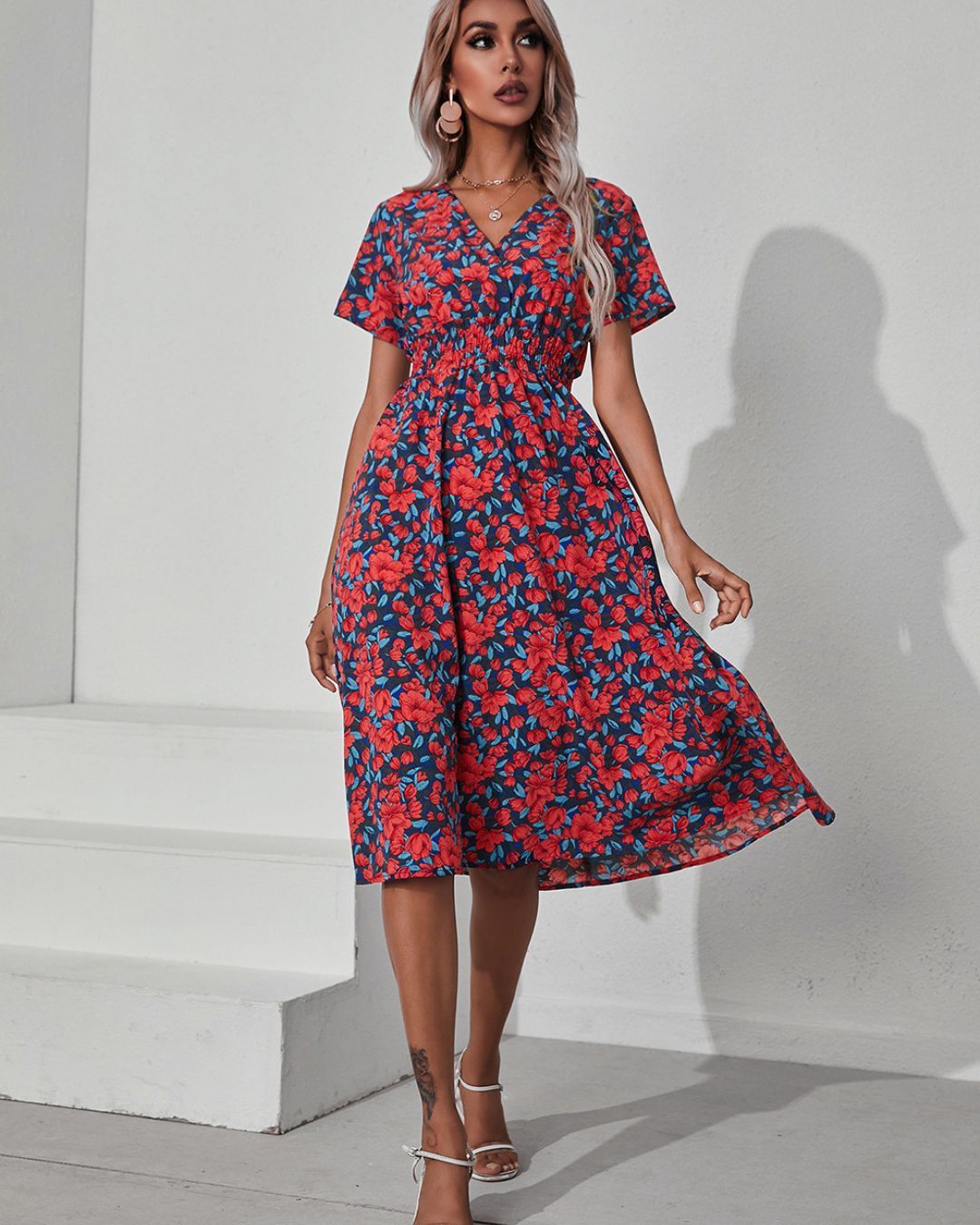 Casual Beach Midi Dress