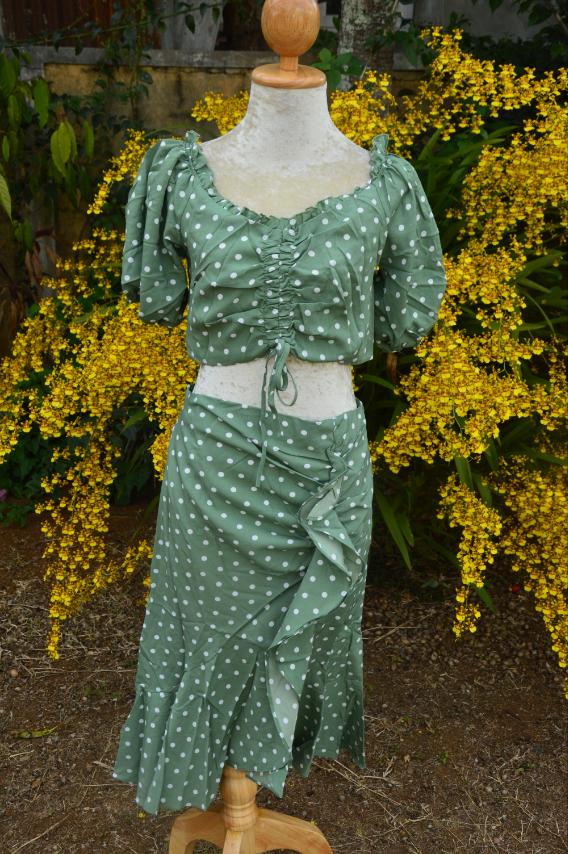 Two Pcs Polka Dot Set