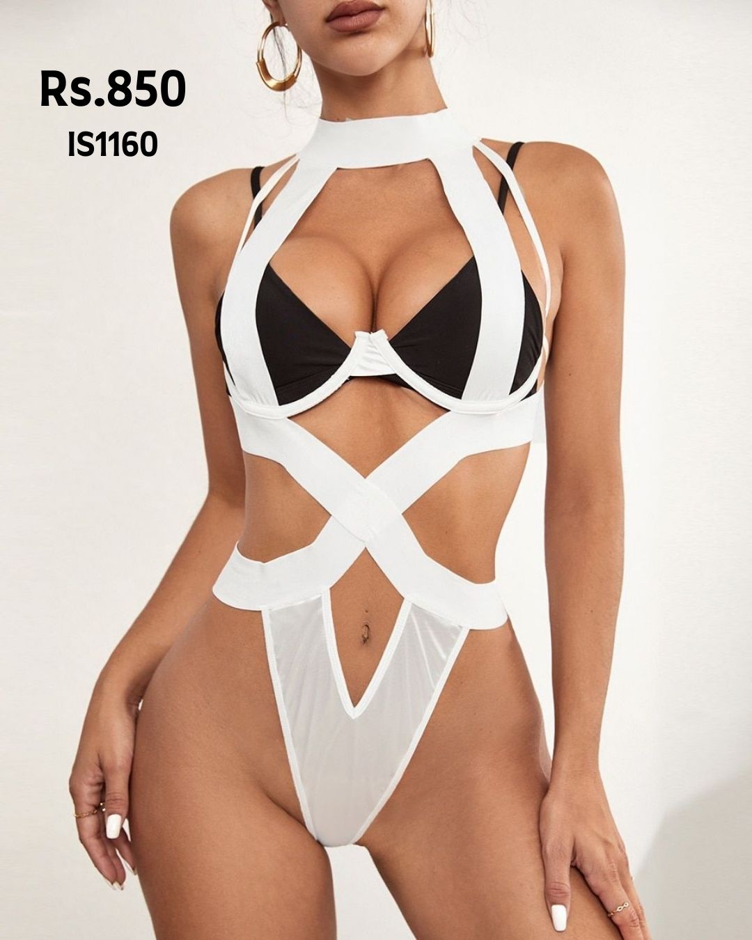 Hollow Out G-string Bodysuit