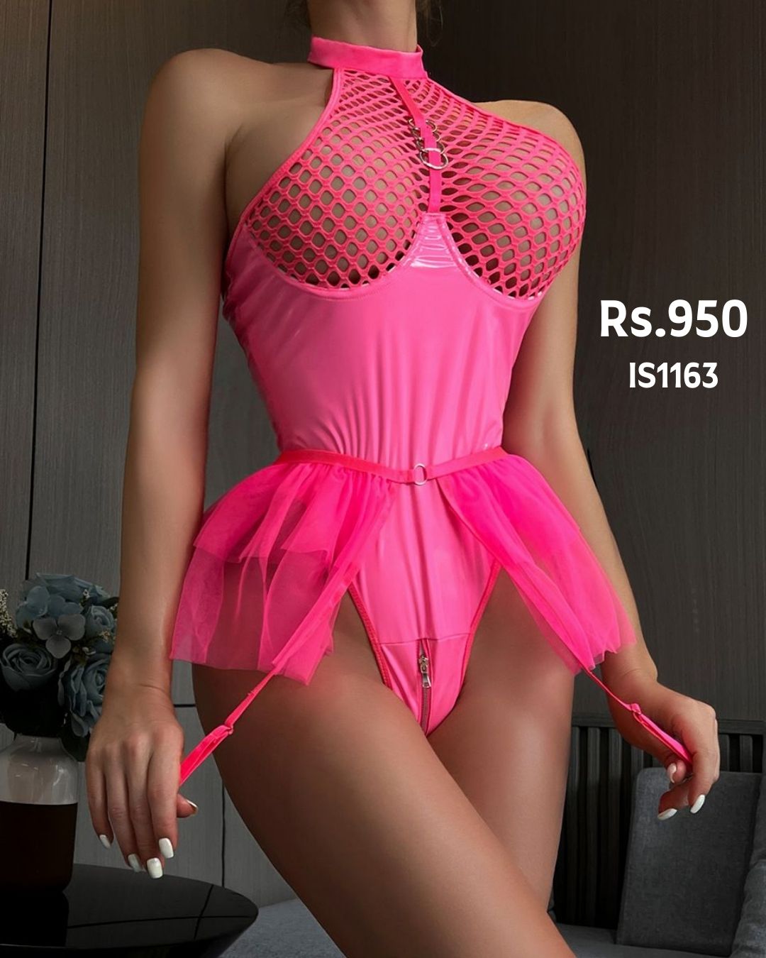 Shining Pu Latex Bodysuit