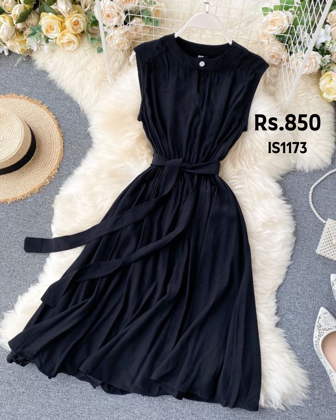 Casual Black Dress
