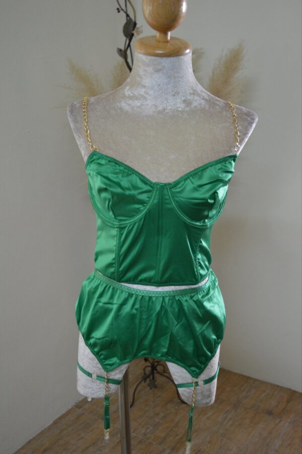 Sexy Satin Lingerie Set - Image 3