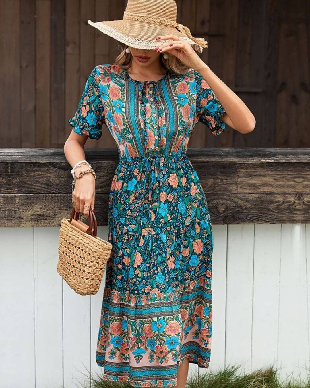 Boho Floral Dress