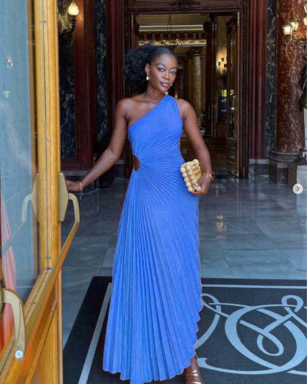 Pleated Party Dress