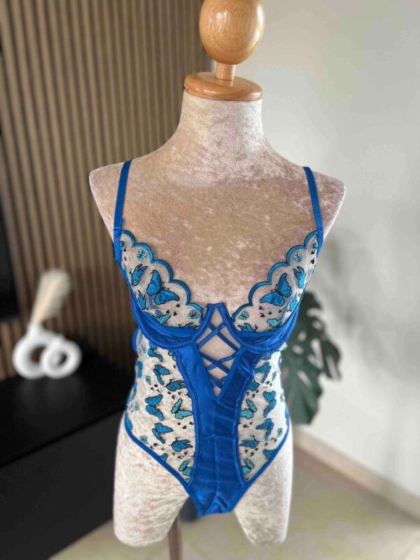 Sexy Blue Bodysuit - Image 3