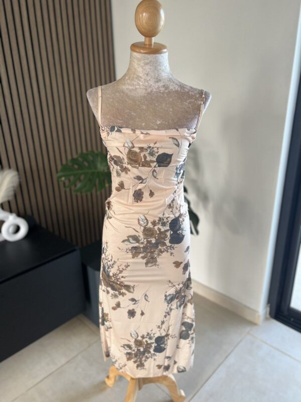 Floral Satin Dress - Image 3
