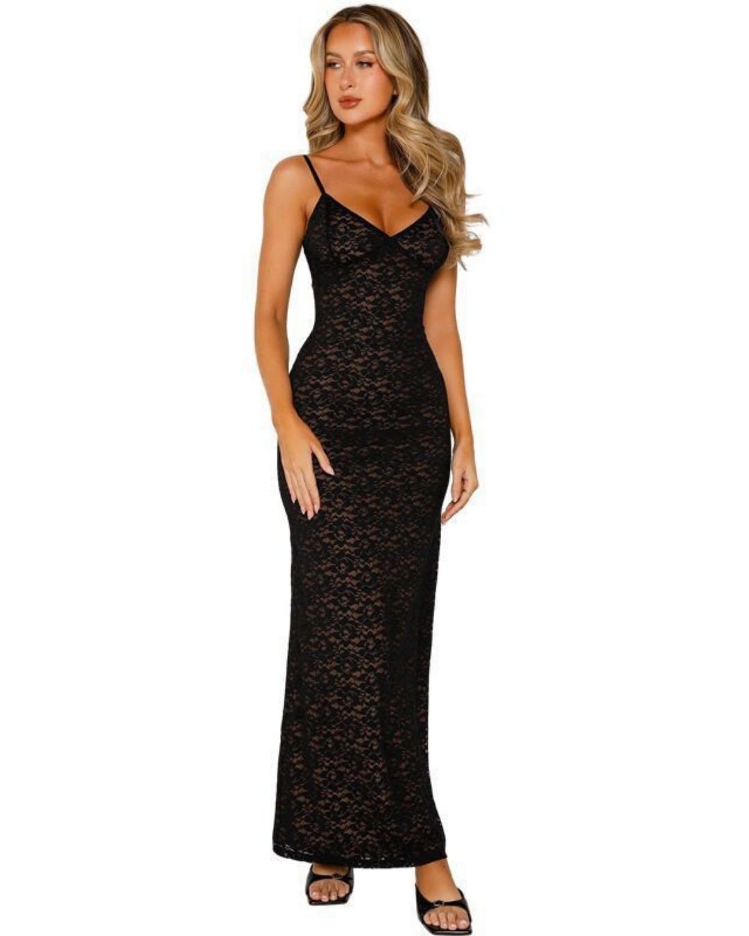 Lace Spaghetti Strap Dress