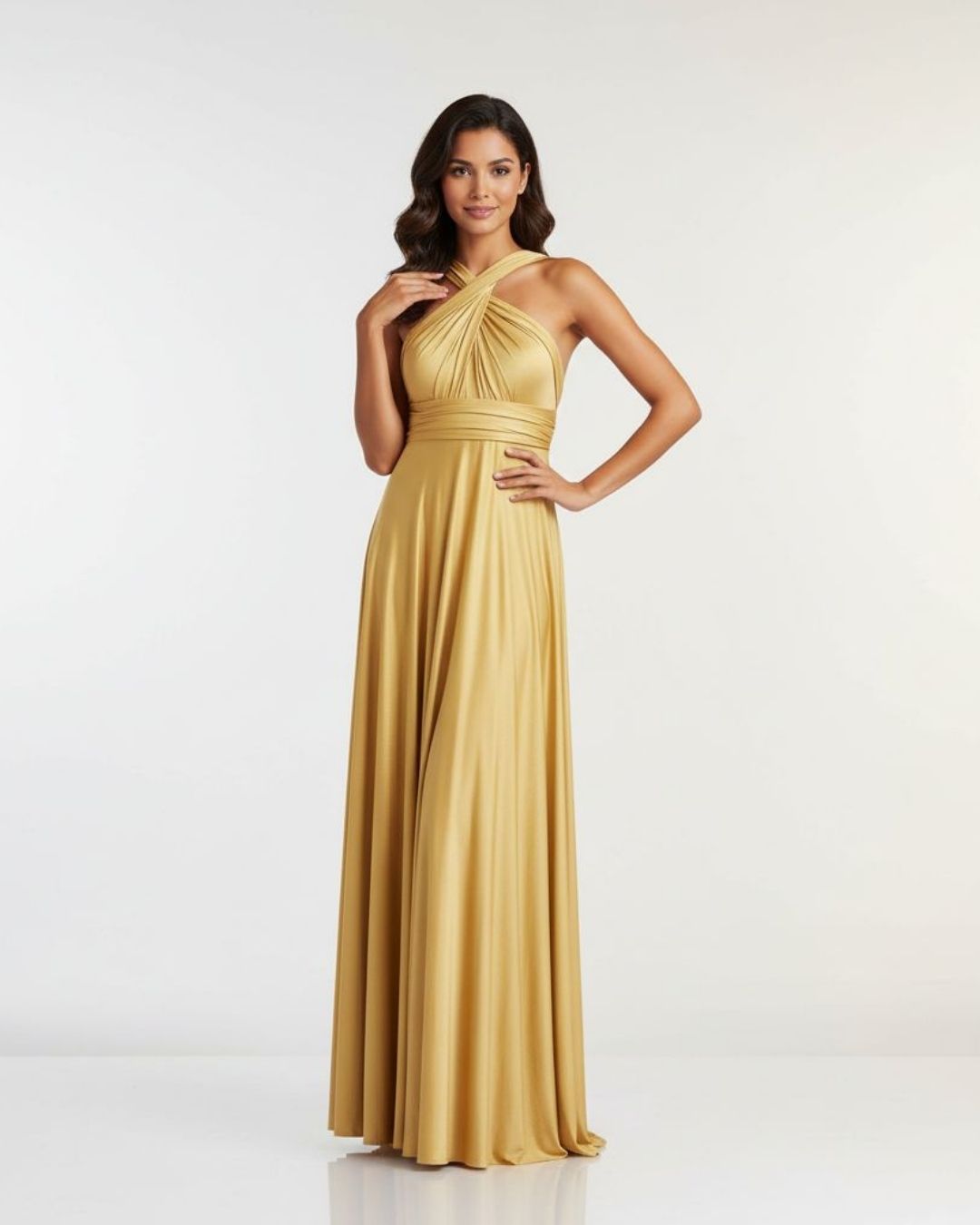 Crisscross Strap Neck Summer Dress