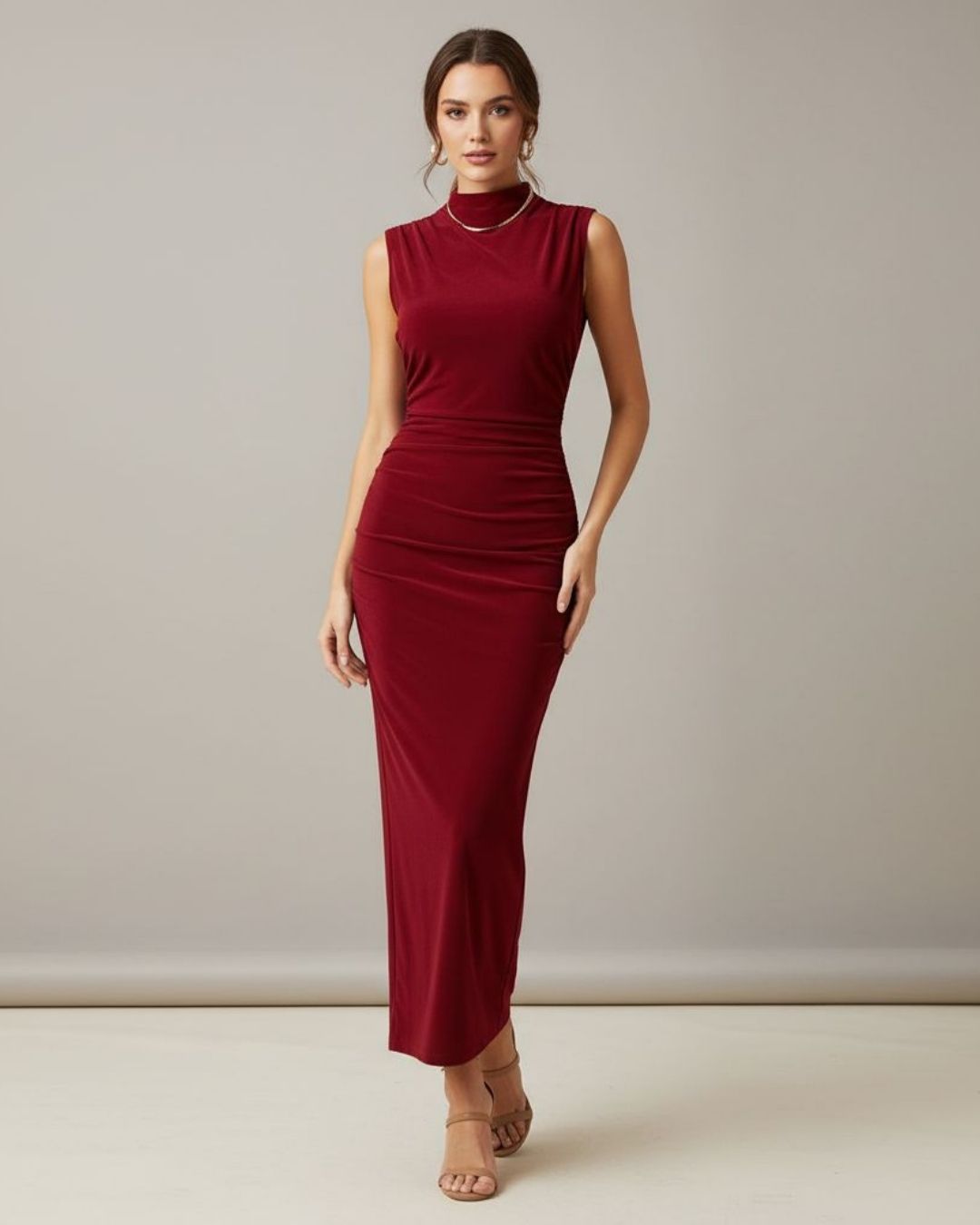 Gown With Ruched Design