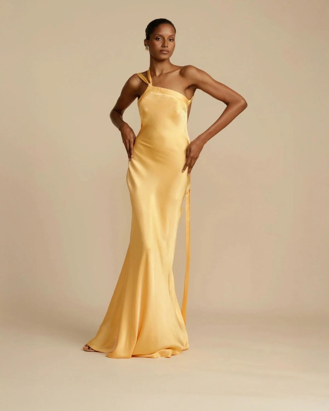 One-Shoulder Elegant Gown