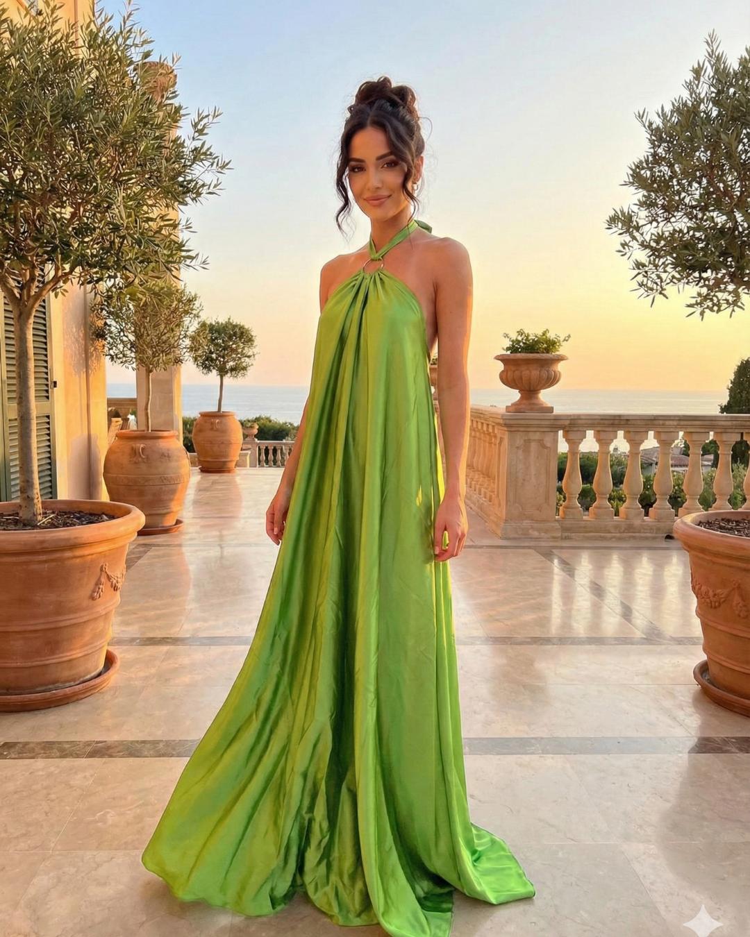 O-Ring Maxi Long Beach Dress